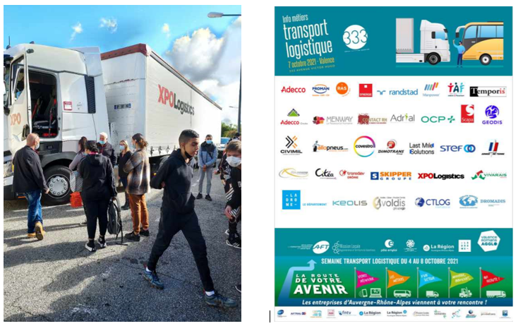 Camion XPO & entreprises participantes