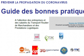 Guide des bonnes pratiques COVID Transport Logistique