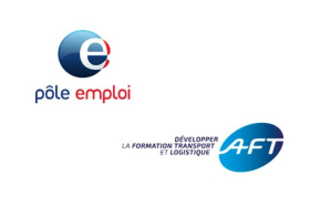 Logos Pôle Emploi et AFT